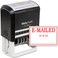 MaxMark Large Self-Inking Rubber Date Office Stamp with E-Mailed PhraseDate - Red Ink, 12-Year Band - Style 3