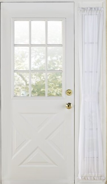 Stylemaster Elegance Sheer Voile Sidelight Panel, 30" x 72", White