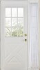Stylemaster Elegance Sheer Voile Sidelight Panel, 30" x 72", White