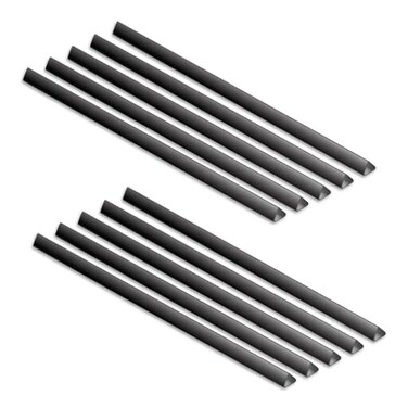 C-Line Slide 'N Grip Binding Bars, 40-Sheet Capacity, 11 x 0.25, Black, 100/Box
