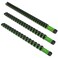 Olsa Tools 3pc Drive Socket Holder Rail, Green Aluminum, 58 Clips