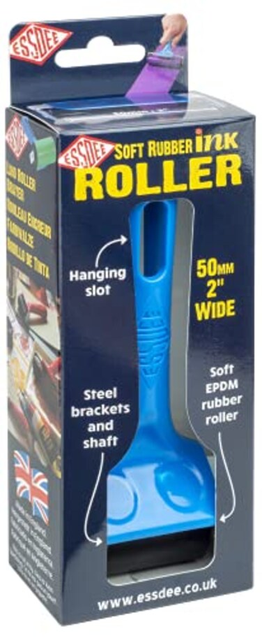 ESSDEE Ink Roller/Brayer ,Soft50mm, Blue Handle