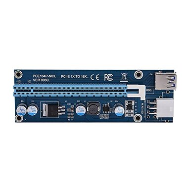 FOSA Mini PCIE to 16x Adapter High Performance PCIe Riser Cable with 6Pin Power for Mining Rig GPU Stable Connection
