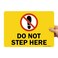 SmartSign - S2-0762-EU-14Do Not Step Here Label10" x 14" Laminated Vinyl