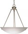 Nuvo Lighting 60/370 Three Light Pendant, Brushed Nickel