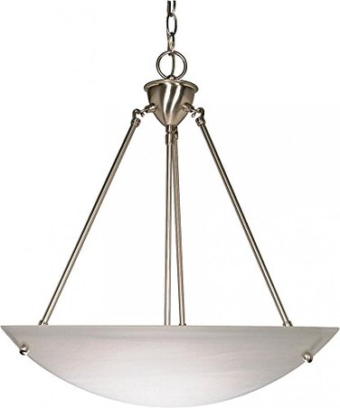 Nuvo Lighting 60/370 Three Light Pendant, Brushed Nickel