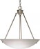 Nuvo Lighting 60/370 Three Light Pendant, Brushed Nickel