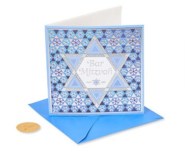 Papyrus Bar Mitzvah Card ,Fine Young Man
