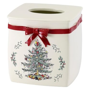 Spode - Christmas Tissue Box Cover, Tissue Holder for VanityCountertop