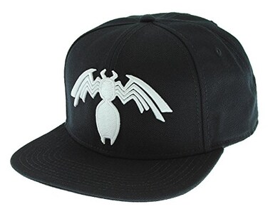 Bioworld Marvel Comics Venom Symbiote Logo Licensed Adjustable Snapback Cap Hat