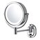 JERDON Hardwired Wall-Mount Makeup Mirror - 5X/1X - Chrome - HL165CLD
