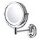 JERDON Hardwired Wall-Mount Makeup Mirror - 5X/1X - Chrome - HL165CLD