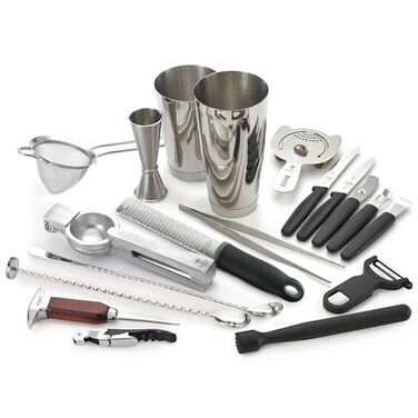 Barfly Cocktail Set, 12-Piece Deluxe, Stainless