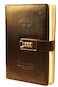 JunShop Digital Password Journal with Lock Retro Privacy Diary with Combination Lock Leather Binder Notebook Locking Journal Diary ,Black