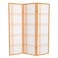 Red Lantern 5 ft. Tall Double Cross Shoji Screen - Honey - 3 Panels