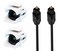 DIYTECH 2 Pack Toslink Keystone Jack, Female to Female SPDIF Coupler