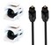 DIYTECH 2 Pack Toslink Keystone Jack, Female to Female SPDIF Coupler
