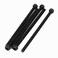 uxcell M4x75mm Fully Thread Hex Socket Head Knurled Cap Screw Bolt Black 5pcs