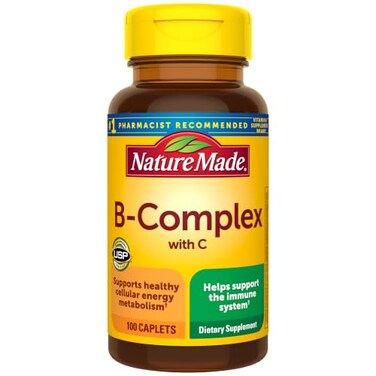 Nature Made B Complex Supplement with Vitamin C, 100 Caplets