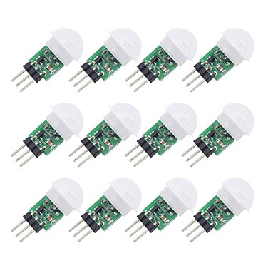 Onyehn PIR Motion Sensor Modules Mini Human Motion IR Sensor Detector 12pcs