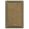 Amerelle Steps Single Blank Cast Metal Wallplate in Rustic Brass