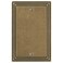 Amerelle Steps Single Blank Cast Metal Wallplate in Rustic Brass