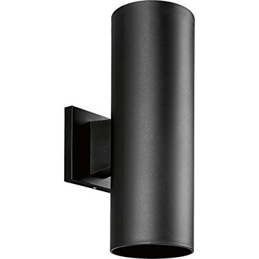 Progress Lighting 2-Light Outdoor Wall Lantern Light, Black
