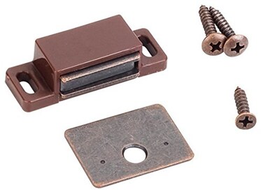 MPJ Single Magnetic Catches Brown/Antique Copper Retail Pack ,10