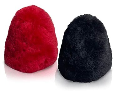 TruePower Medium Dual 100% Lambs Wool Buffer Covers Fit 2.5"Dia x 3.5"High - , Sunpentown Shoe Polishers