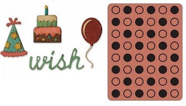 Tim Holtz Sizzix Sidekick Side-Order Set By -Birthday
