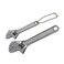 GENNEL 2pcs ,2.5 inch4 inchMini Adjustable Wrench, Silver Tiny Spanner