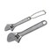 GENNEL 2pcs ,2.5 inch4 inchMini Adjustable Wrench, Silver Tiny Spanner