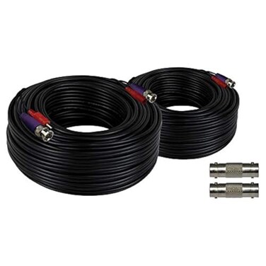 Night Owl 100 ft. in-Wall Rated Video/Power Camera Extension Cable with Extension Adapter ,2-Pack