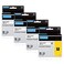 AONOMI Permanent Polyester Labels 1/2" Black Print on White Tape