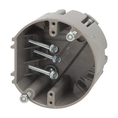 Southwire Electrical Box for Ceiling Fan, Light Fixture, 50lb Ceiling Fan and 75lb Light Fixture Support, Depth Adjustable, Gray, MSBFAN