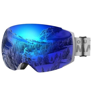 OutdoorMaster Ski Goggles PRO, OTG Snow Goggles with Interchangeable Lens