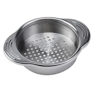Antrader 4.5inch Stainless Steel Strainer for Straining, DrainingRinsing