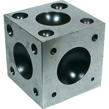 EUROTOOL Dapping Die Block, SteelDAP-125.00