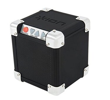 ION Audio Rock BlockPalm-Sized Wireless Bluetooth Speaker with 1/8" Input ,15W