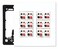 DIYTECH 12 Speaker Wall Plate, 2 Gang Screwless Speaker Port Panel