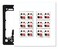 DIYTECH 12 Speaker Wall Plate, 2 Gang Screwless Speaker Port Panel