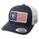ARIAT Men's Navy Cap with Flag Patch Navy Os