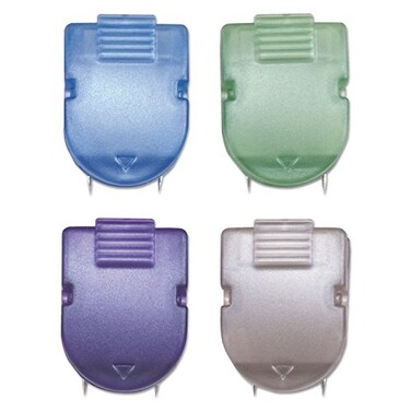 Advantus Corp. Panel Wall Clips, 40 Sheet Capacity, 20/BX, AST Metallic