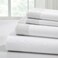 Modern Threads 4 Piece Microfiber Sheet Set“ Soft Cooling Bed Sheets with Crochet Lace“ Deep Pocket, Wrinkle Free, Breathable, Hotel Luxury Bedding, White, Queen