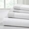 Modern Threads 4 Piece Microfiber Sheet Set“ Soft Cooling Bed Sheets with Crochet Lace“ Deep Pocket, Wrinkle Free, Breathable, Hotel Luxury Bedding, White, Queen