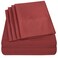 Sweet Home Queen Sheets Burdy - 6 Piece 1500 Supreme Collection Fine Brushed Microfiber Deep Pocket Queen Sheet Set Bedding - 2 Extra Pillow Cases, Great Value, Queen, Burdy