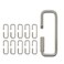 Lucky Line 1.875'' Rectangular Key Ring with Turn Twist Sleeve Closure