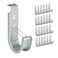 ICC Ceiling Mount J Hook 2 with Retainer Clip - Galvanized Steel Cable Management Hooks for Hanging Cable - Rust-Resistant, EIA and TIA Compliant - 2 Inch 25-Pack