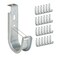 ICC Ceiling Mount J Hook 2 with Retainer Clip - Galvanized Steel Cable Management Hooks for Hanging Cable - Rust-Resistant, EIA and TIA Compliant - 2 Inch 25-Pack