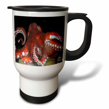 3dRose Octopus Travel Mug, 14-Ounce